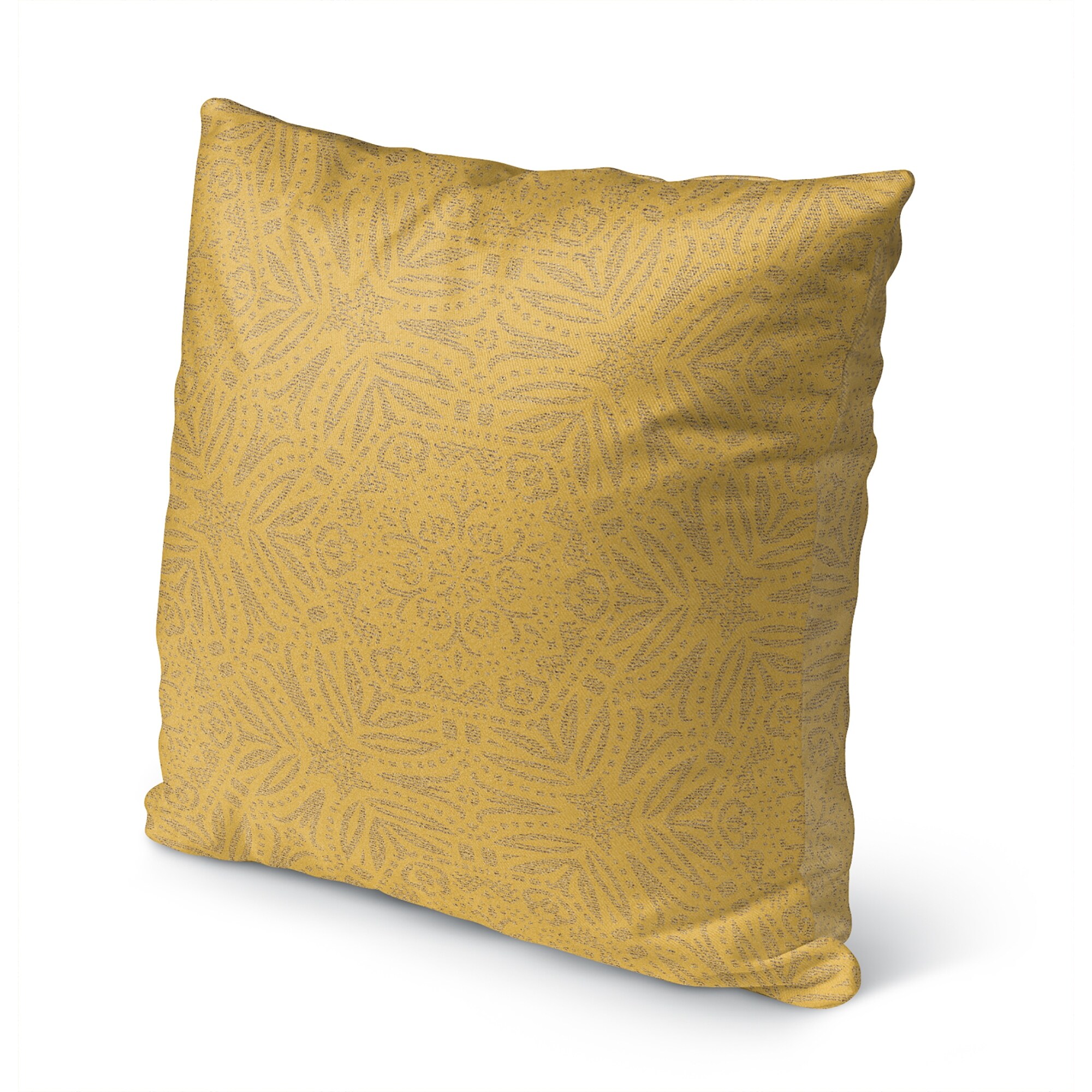 Mustard outdoor top pillows